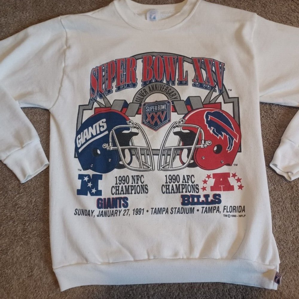 Vintage Buffalo Bills/New York Giants Super Bowl XXV Sweatshirt